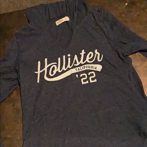 Hollister long sleeve shirt with hood
